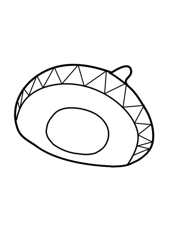 600x848 Mexican Hat Coloring Page