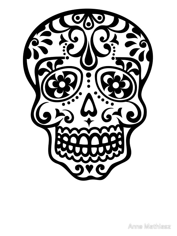 600x800 Mexican Sugar Skull, Day Of The Dead, Dias De Los Muertos
