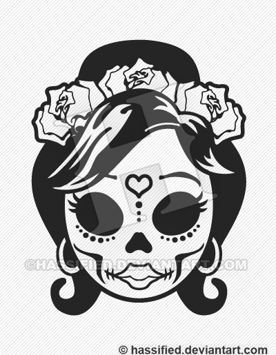 400x515 Mexican Sugar Skull Vector By Hassified