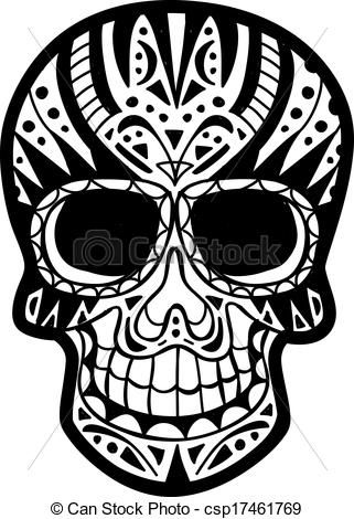 321x470 Sugar Skull Clipart Black And White