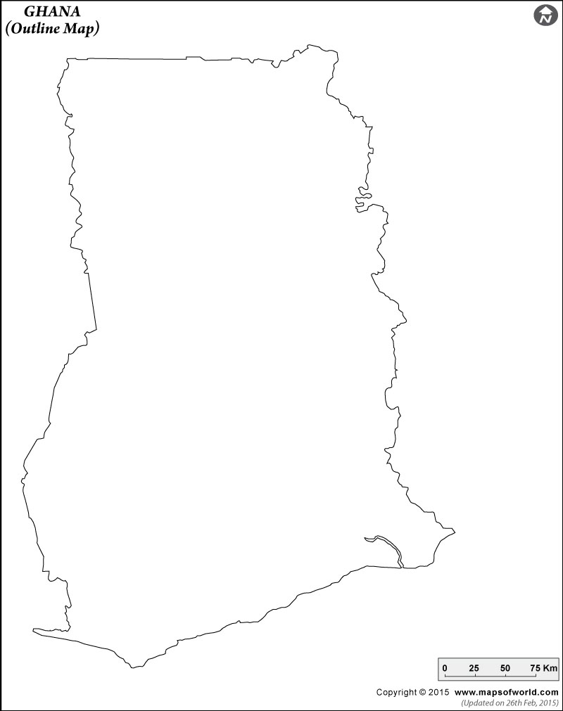 800x1011 Blank Map Of Ghana Ghana Outline Map