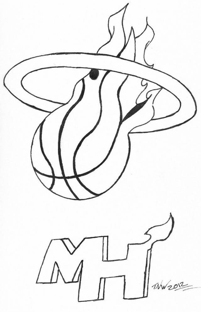 Miami Heat Logo Drawing at GetDrawings | Free download