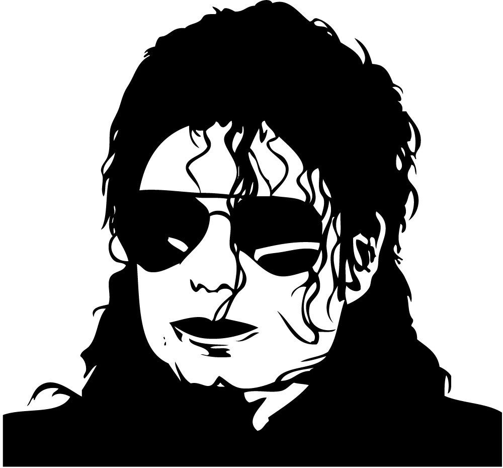 1000x930 Michael Jackson Silhouette Car Decal Window Sticker