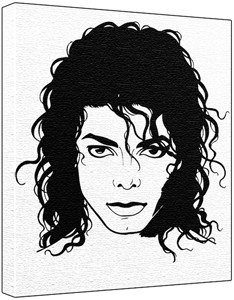 234x300 Michael Jackson Poprt Painting (100% Original Painting. Not