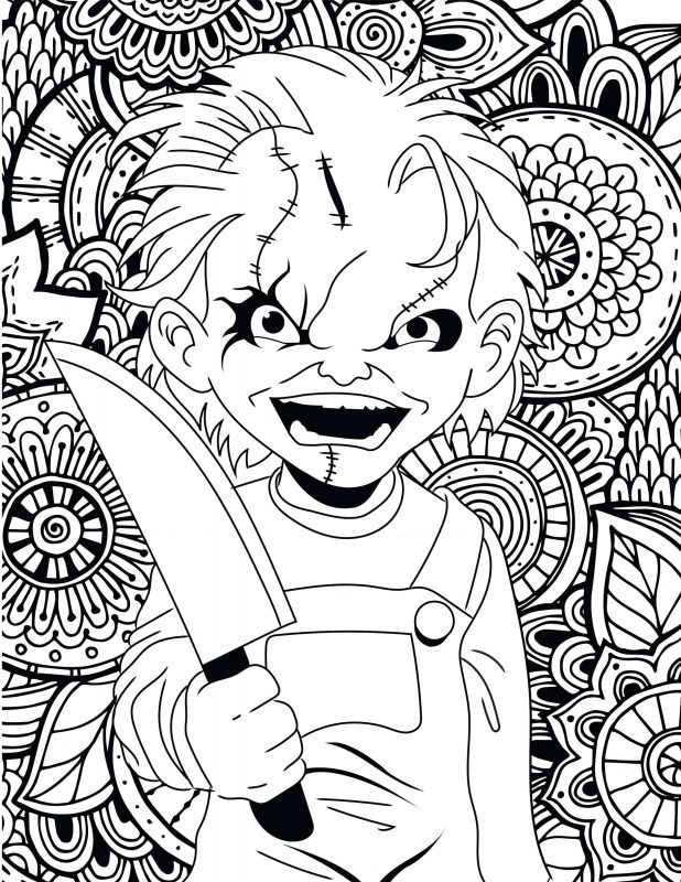 618x800 Astonishing Michael Myers Coloring Pages 76 On Free Coloring Book