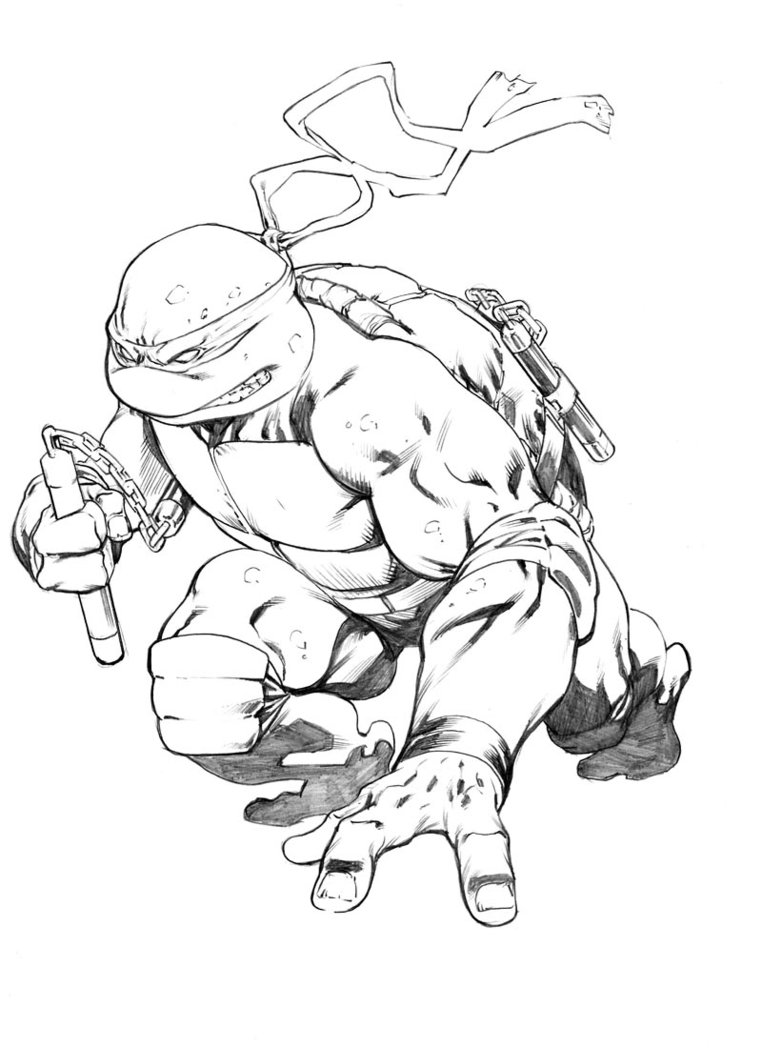 762x1048 Michelangelo Tmnt Sketch By Robertatkins