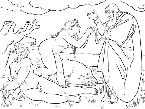 480x360 The Creation Of Eve Coloring Page Free Printable Coloring Pages
