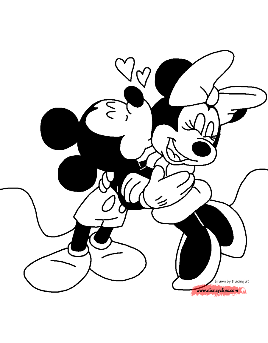 900x1150 Minnie And Mickey Drawing Download Coloring Pages. Mickey Mouse