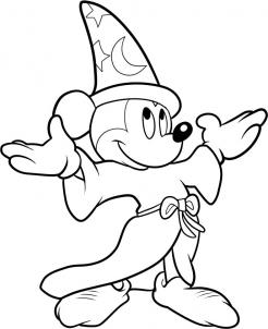 246x302 How To Draw How To Draw Fantasia, Wizard Mickey