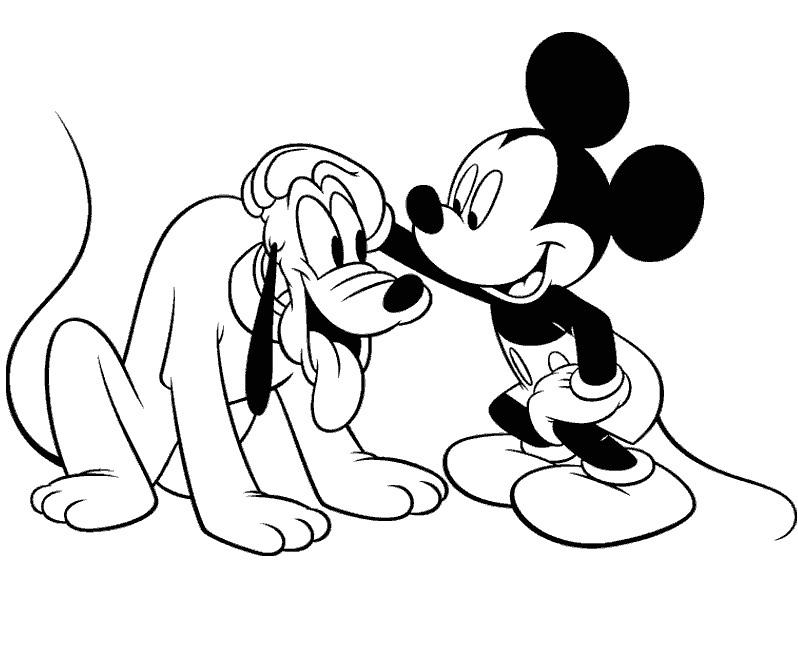 798x653 Mickey Mouse Drawing Page, Printable Coloring Art