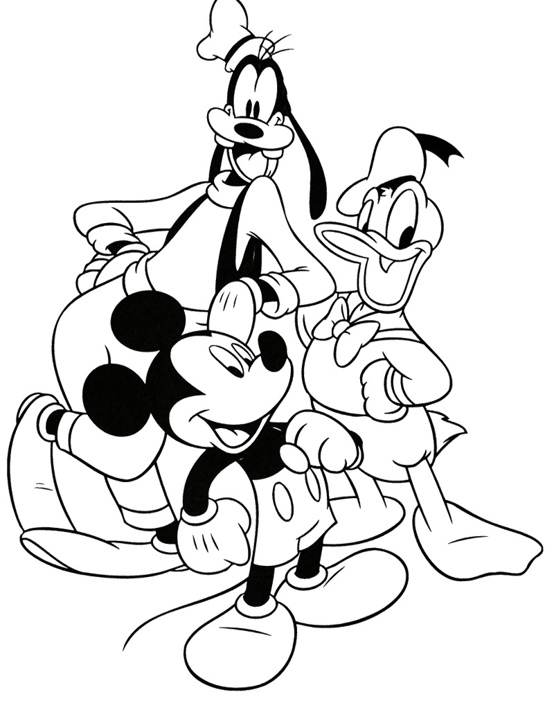 800x1012 Mickey Mouse And Friends Coloring Page Party Planning