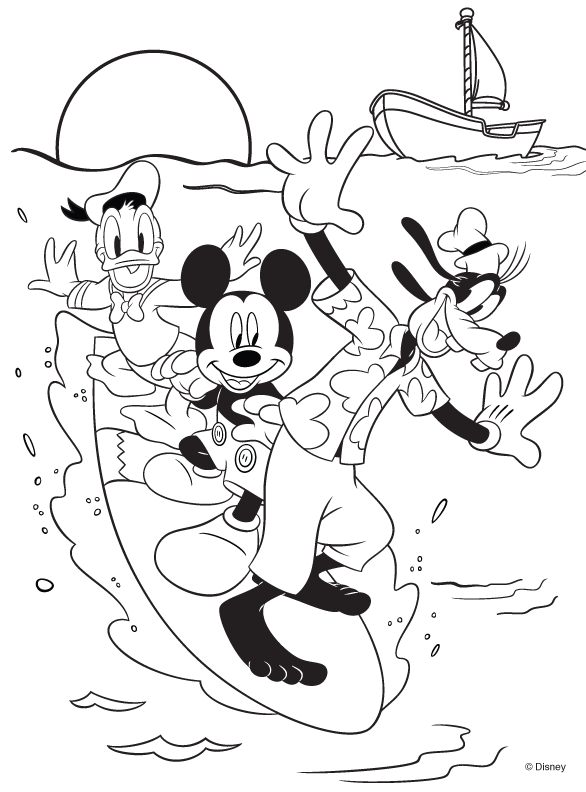 586x792 Disney Mickey Mouse And Friends Coloring Page