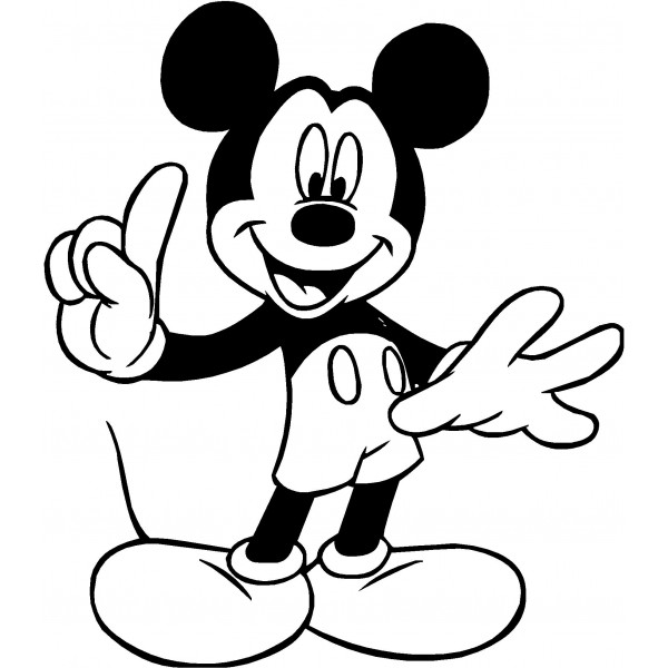 600x600 Black And White Minnie Mouse Clipart