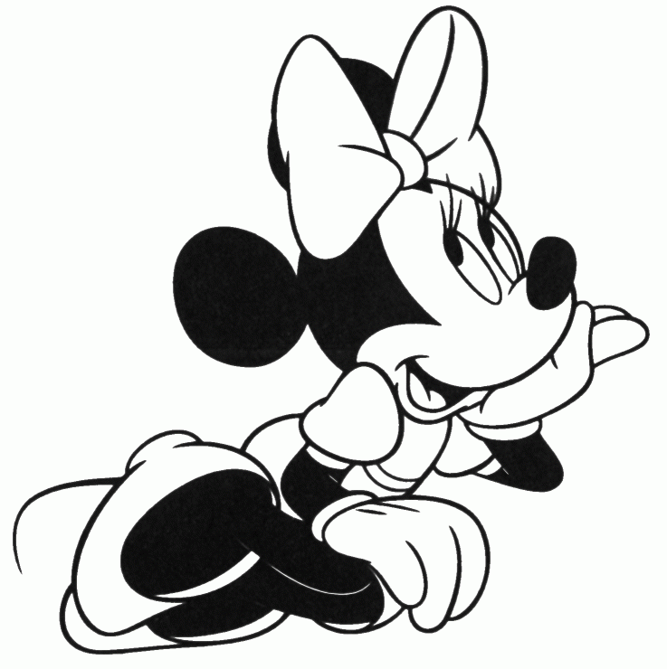 737x740 Minnie Mouse Drawing 402221