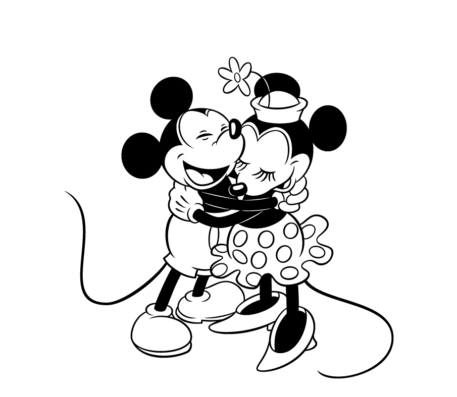 905x787 Colour Drawing Free Hd Wallpapers Mickey Mouse And Minnie Mouse