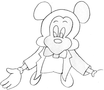 343x297 How To Draw Mickey Mouse Mickey Mouse Drawing Tutorial
