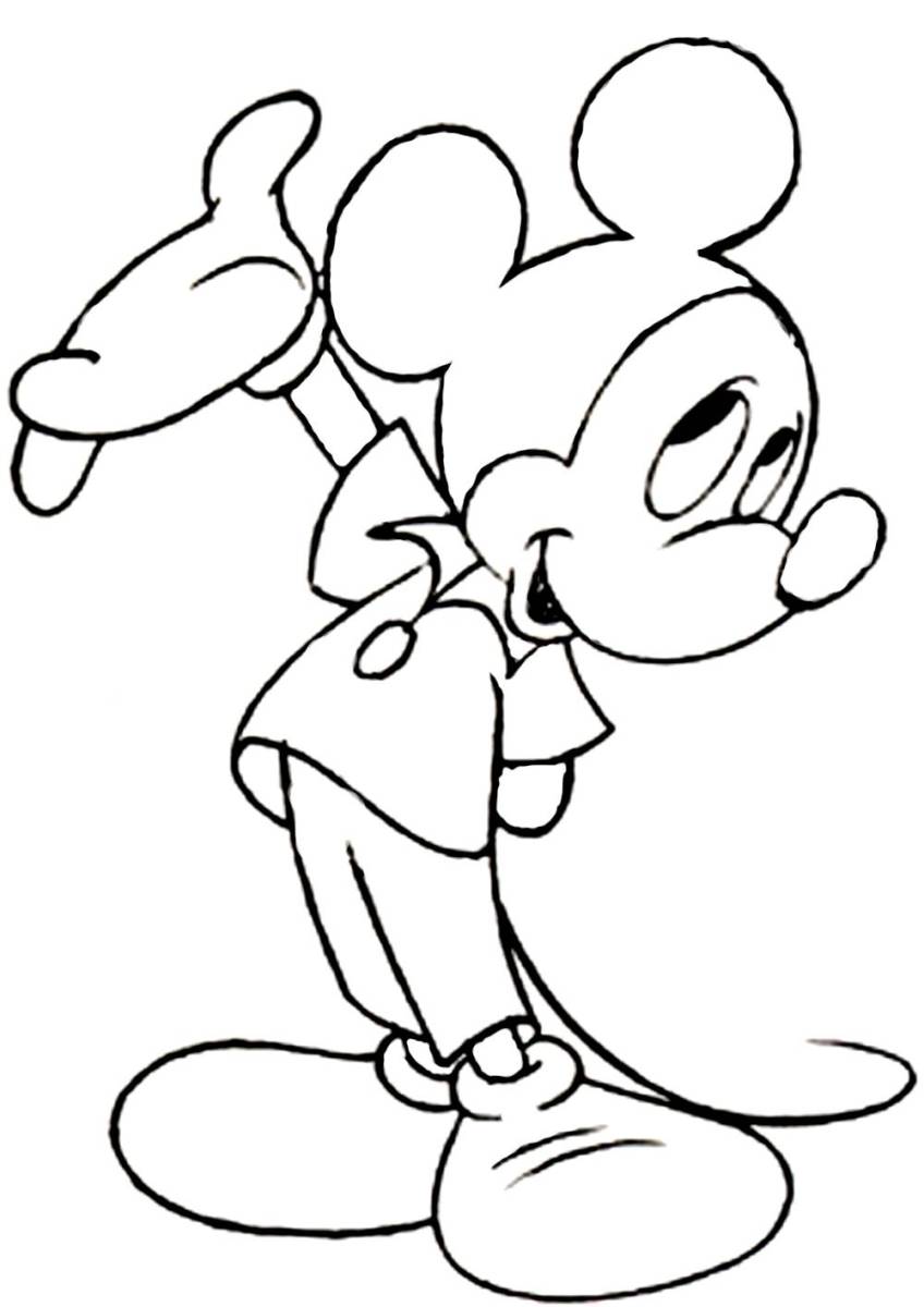 848x1200 Mickey Mouse Coloring Pages