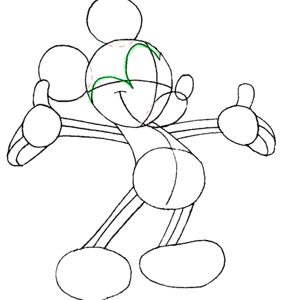 400x425 How Draw Mickey Mouse How To Draw Mickey Mouse With Easy Step Step