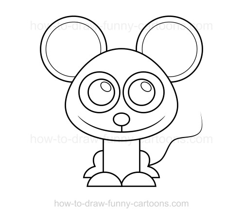 500x450 How To Draw A Mouse. How To Draw Mickey Mouse. How To Draw Mickey