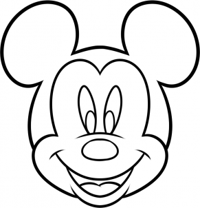 291x302 How To Draw Mickey Mouse For Kids Step 7