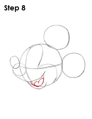 300x388 How To Draw Mickey Mouse