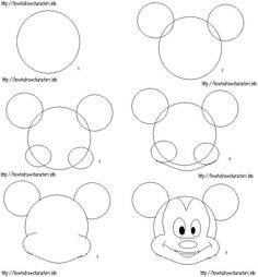 236x254 How To Draw Mickey Mouse
