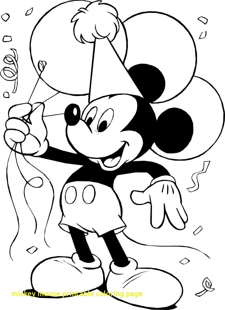 786x1081 Mickey Mouse Printable Coloring Page With Free Printable Mickey