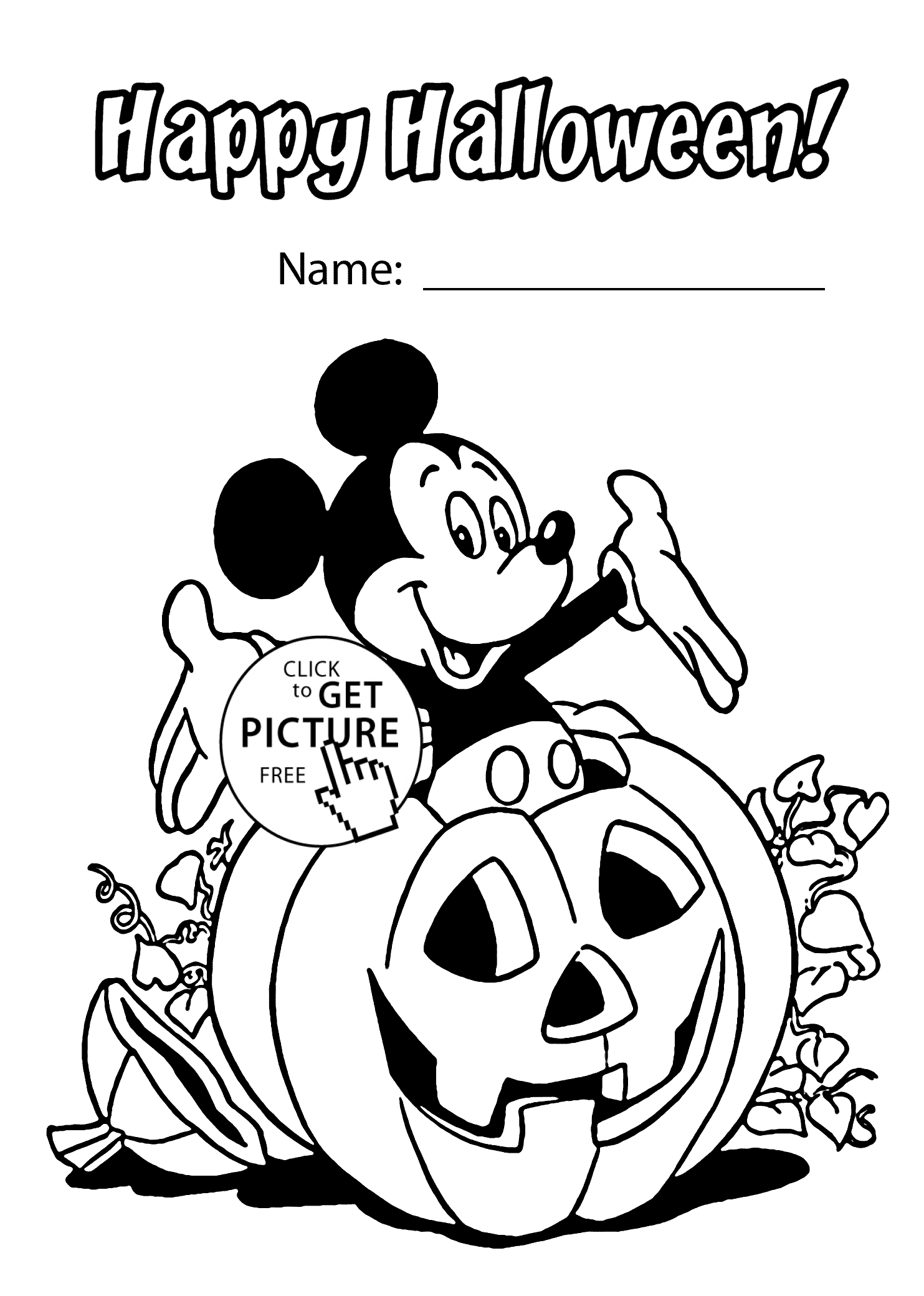 1483x2079 And Mickey Mouse Coloring Page For Kids, Printable Free