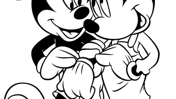 570x320 Mickey And Minnie Drawing Minnie And Mickey Mouse Kissing Tumblr