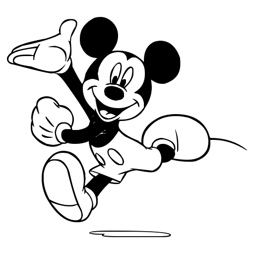 512x512 Delightful Mickey Mouse Black And White Images 77 In Tumblr Girl