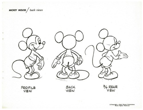 500x387 How To Draw Mickey Mouse Thinking Animation