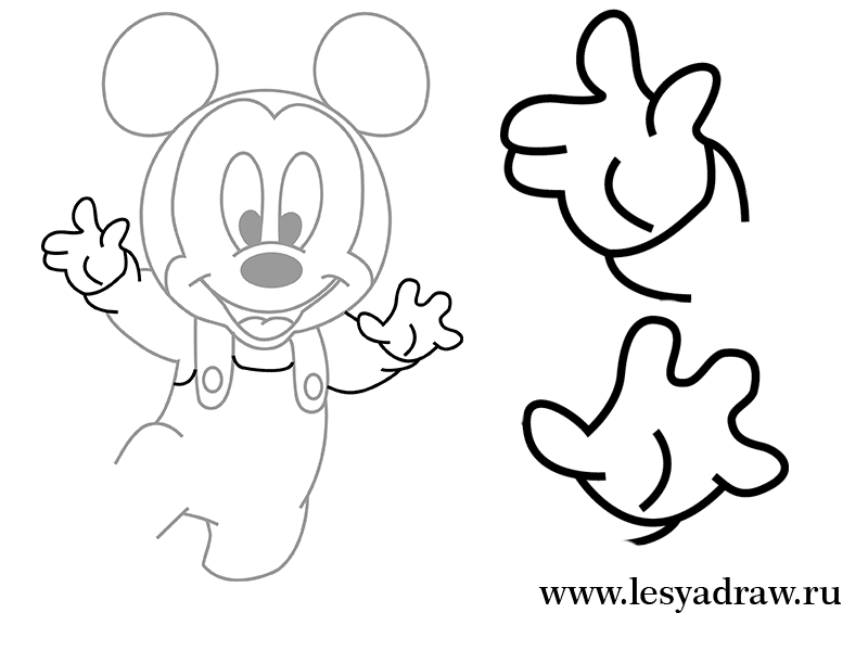 800x600 How To Draw Little Mickey Mouse