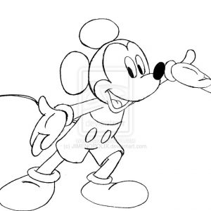 300x300 Mickey Mouse Drawing By Bluepencils On Mickey Bdefbecaccacf Adult