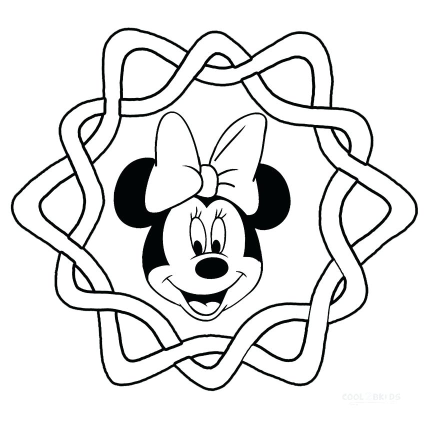 850x850 Mickey Mouse Face Coloring Pages