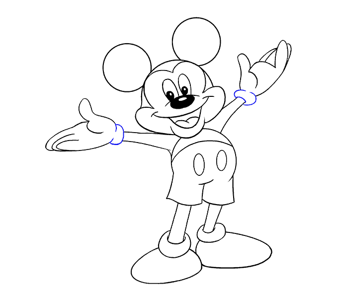 678x600 How To Draw Mickey Mouse Easy Drawing Guides