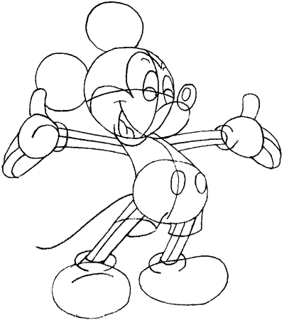 400x451 How To Draw Mickey Mouse With Easy Step By Step Drawing Tutorial