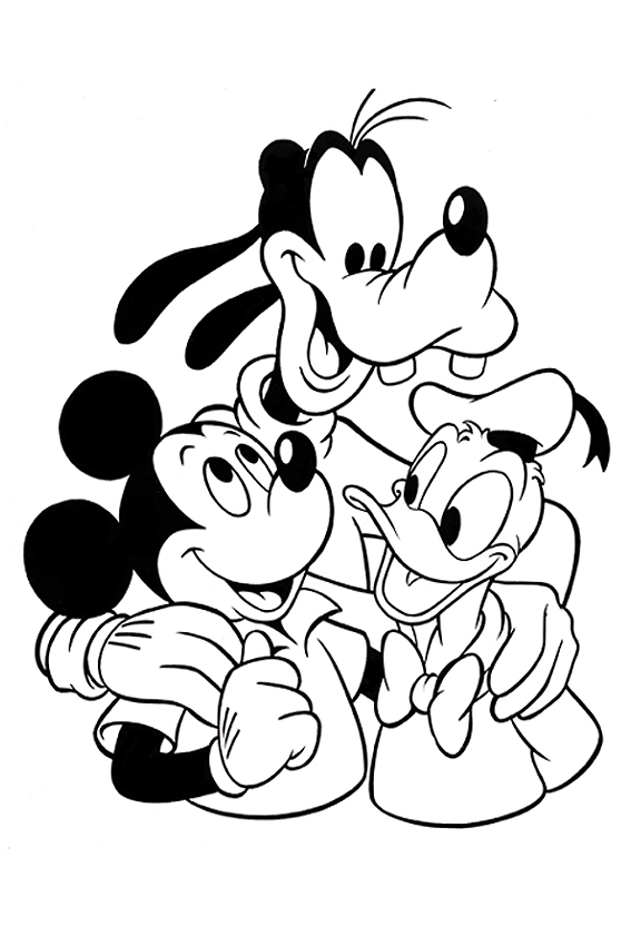 Mickey Mouse Line Drawing at GetDrawings | Free download