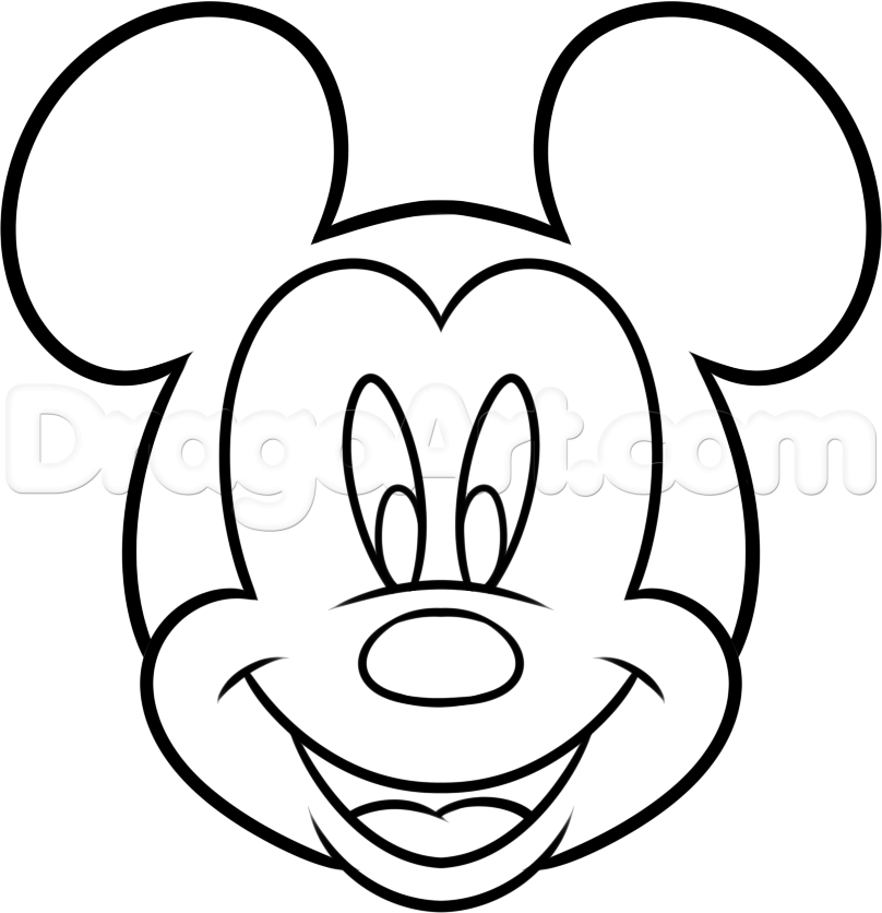 808x836 Pictures Drawing Of Mickey Mouse,