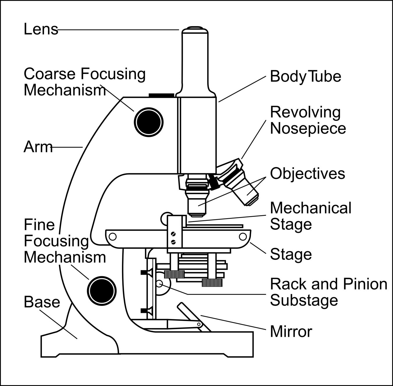 Electron Microscope Schematic Diagram