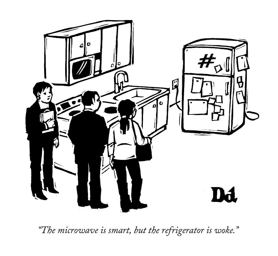 900x828 The Microwave Is Smart Drawing By Drew Dernavich