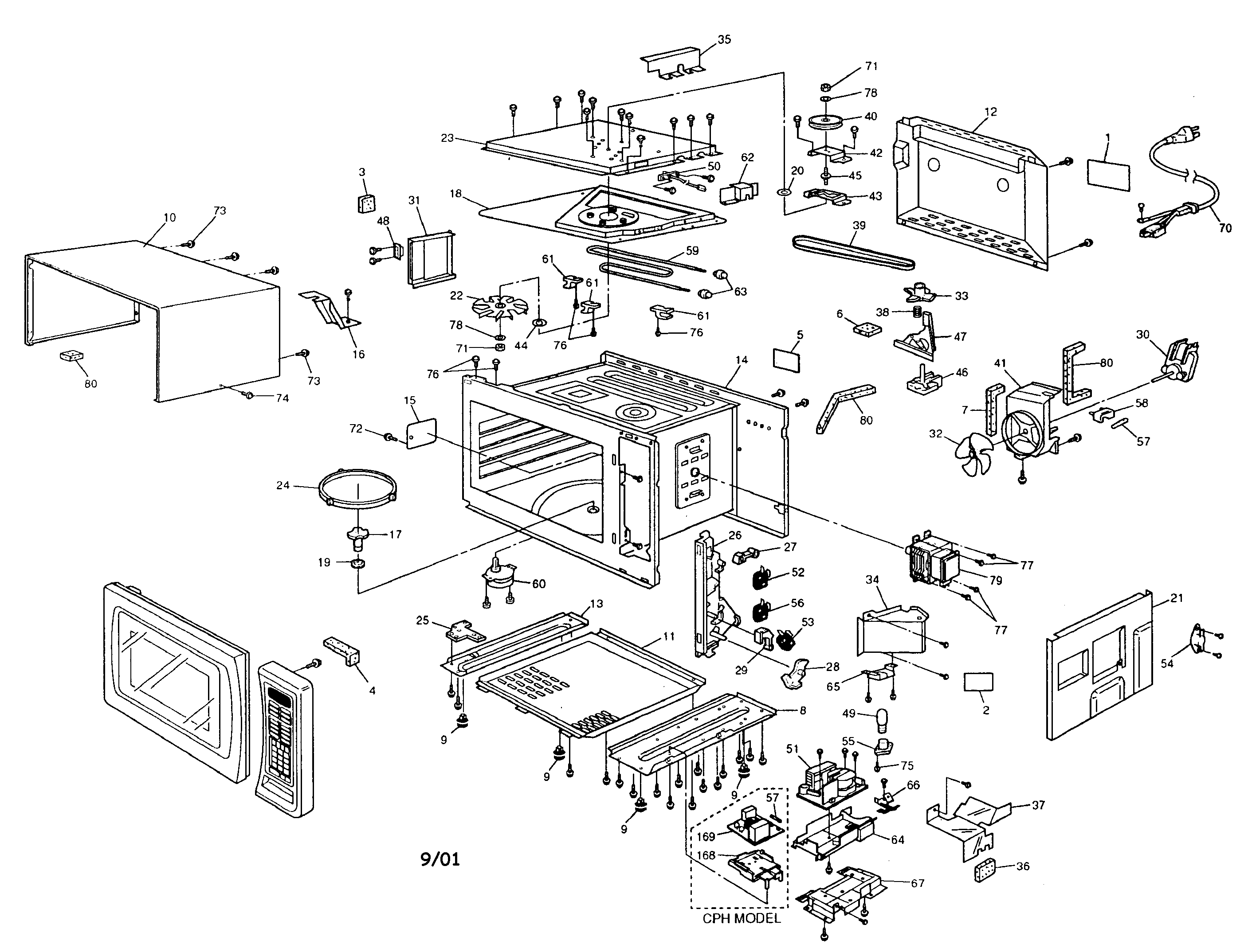 Sharp Carousel Microwave Parts Diagram - General Wiring Diagram