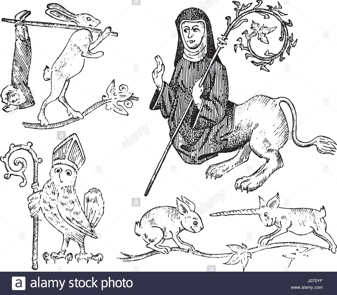 1300x1138 Medieval Element, Decorative Hand Drawn Illustration With Old