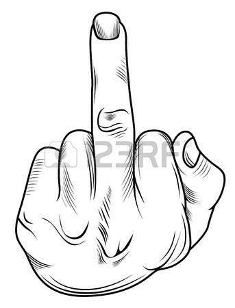 343x450 Middle Finger Royalty Free Cliparts, Vectors, And Stock