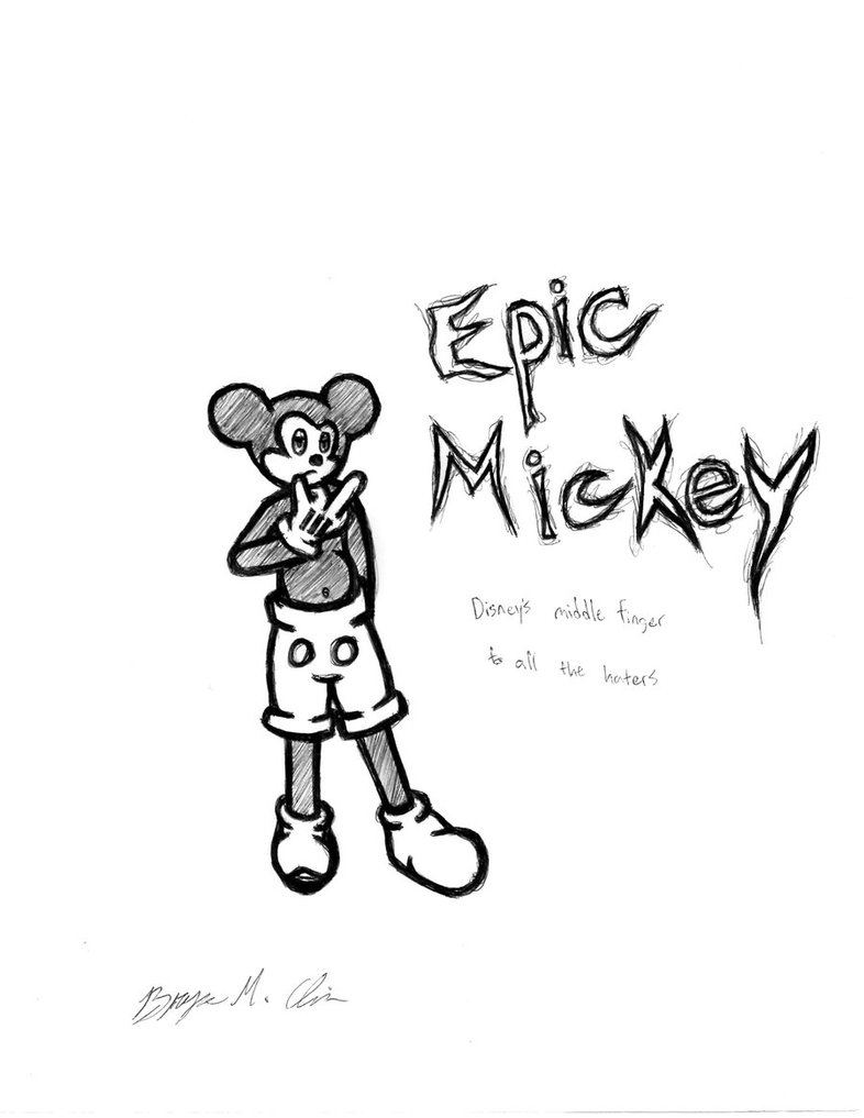 786x1017 Disney's Middle Finger By Darkness38