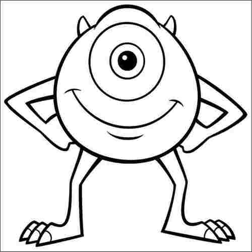 Mike Wazowski Drawing at GetDrawings | Free download