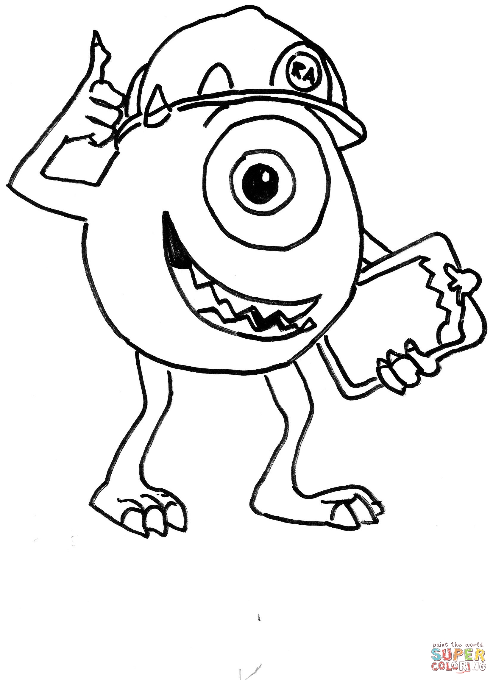 1656x2285 Monster Inc. Coloring Pages Free Coloring Pages