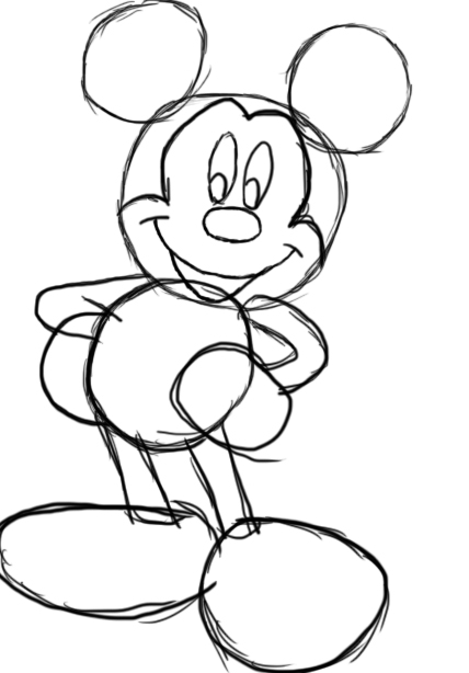 428x614 How To Draw Mickey Mouse