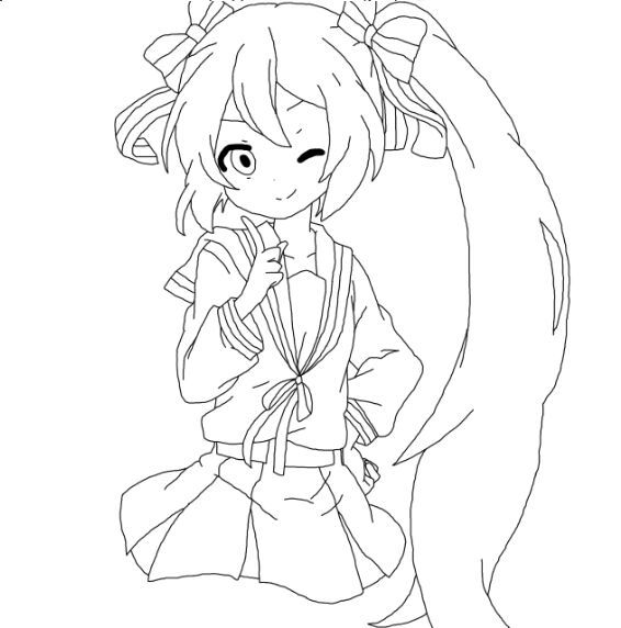 Miku Hatsune Drawing at GetDrawings | Free download