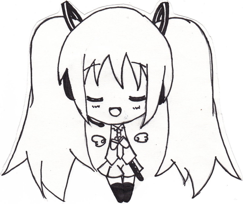 977x818 Singing Hatsune Miku Chibi By Pasteldreams Miyu