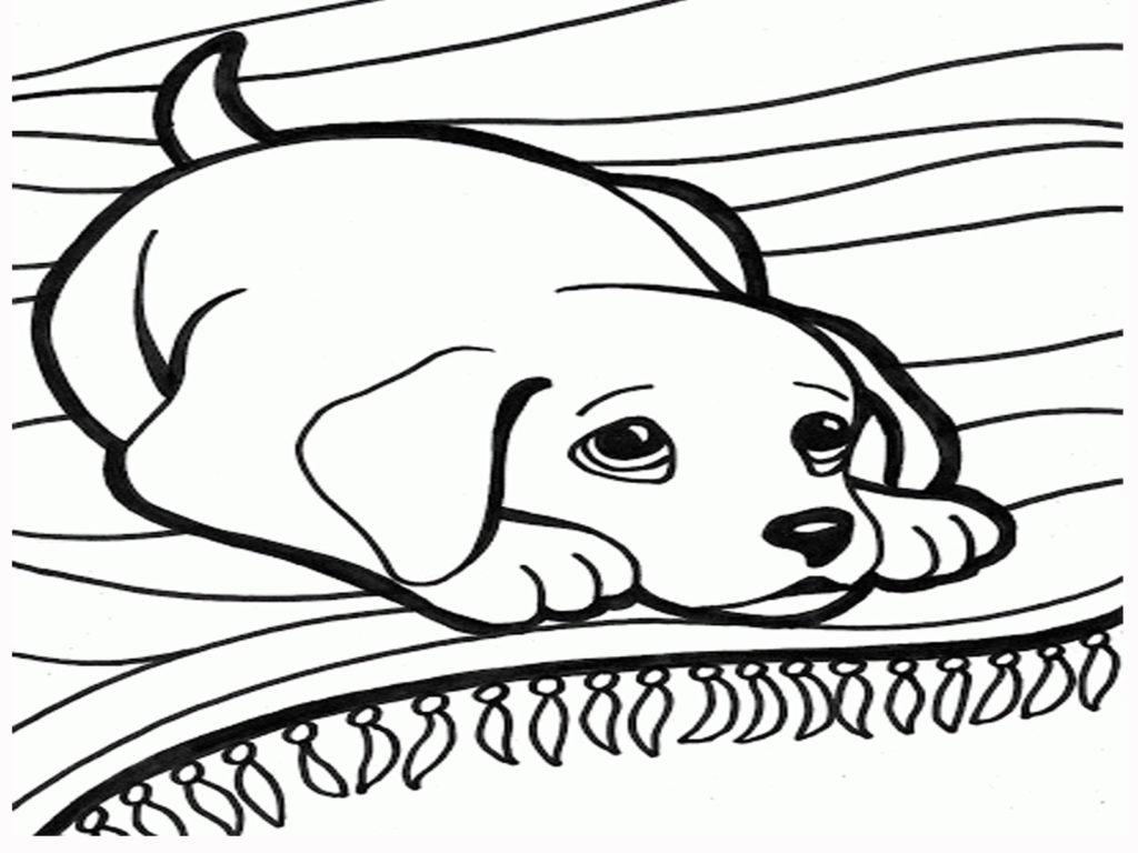 1024x768 Cool Dog Coloring Pages For Kids 11